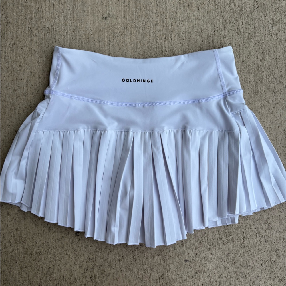 White Goldhinge Skirt